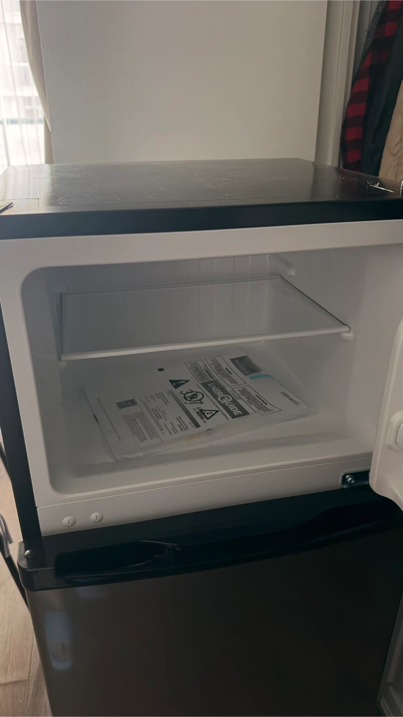Insignia Stainless Steel Compact Fridge with Freezer - photo 4