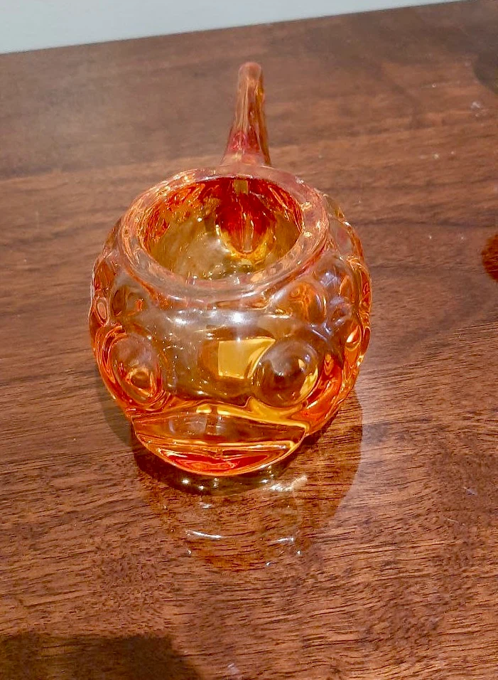 Amber Glass Fish Votive Holder and Two Candle Holders - photo 5
