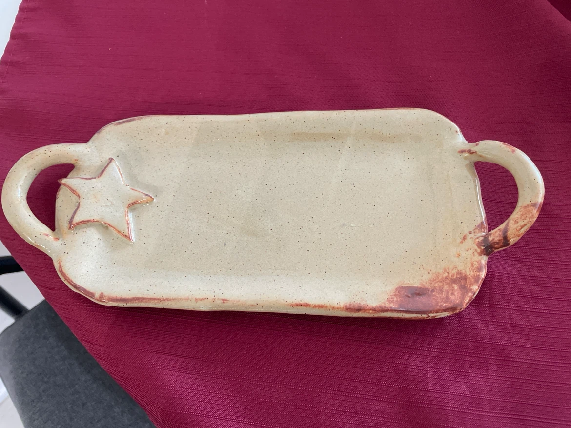 Handmade Ceramic Star Serving Tray - photo 2