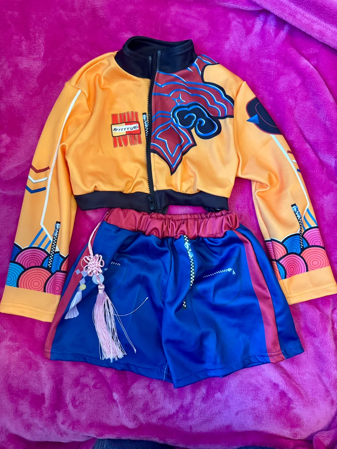 DEAMON  HUNTER- RUMÍ- cosplay set, jacket, shirt, and shorts