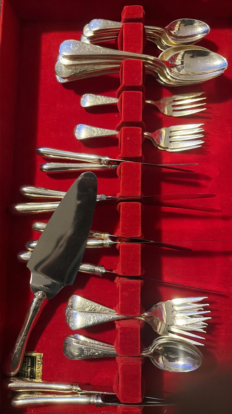 Vintage Silver Plated Cutlery Set