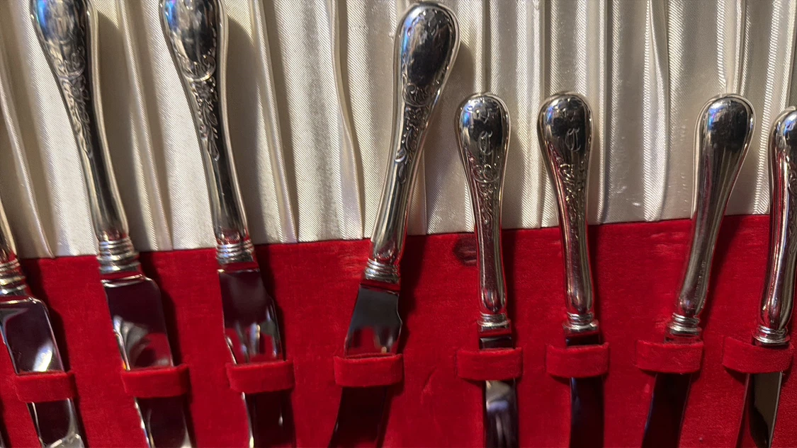 Vintage Silver Plated Cutlery Set - photo 2