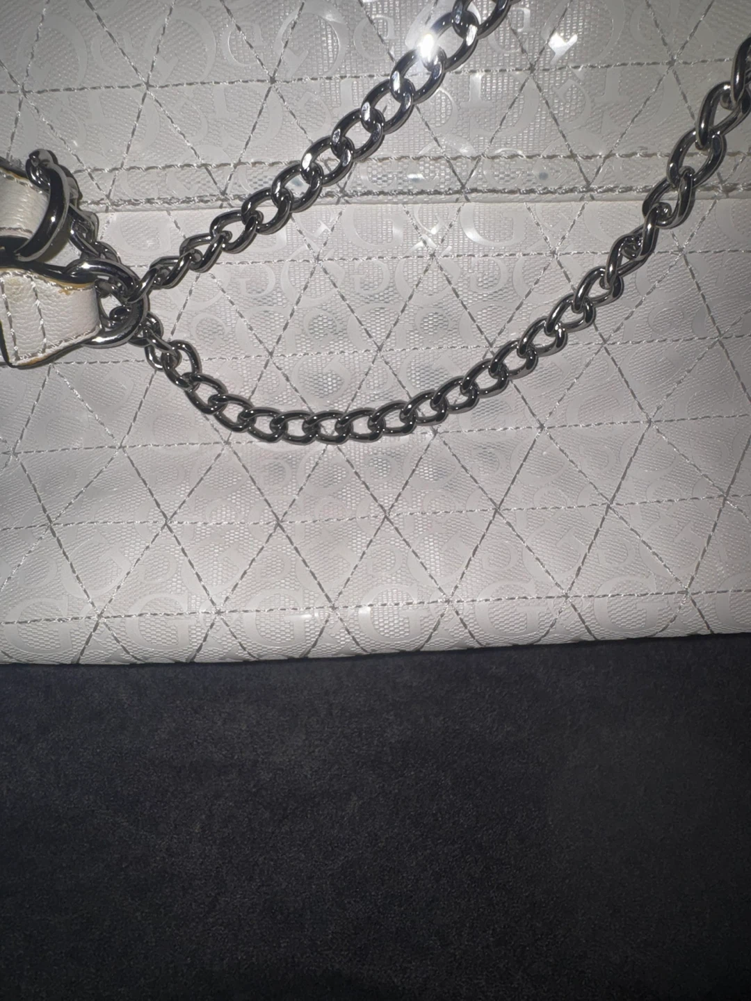 Guess White Quilted Crossbody Bag - photo 2