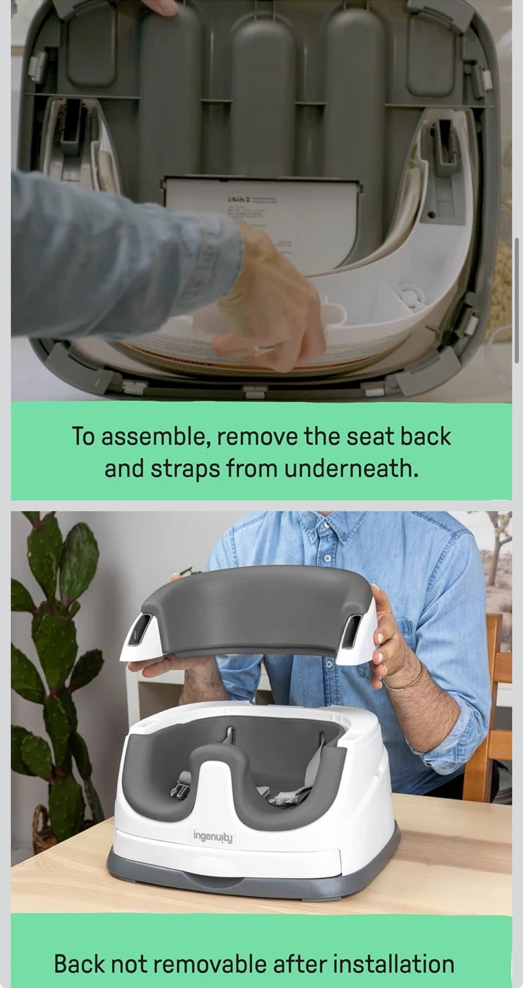Ingenuity Baby Booster and Floor Seat - photo 3