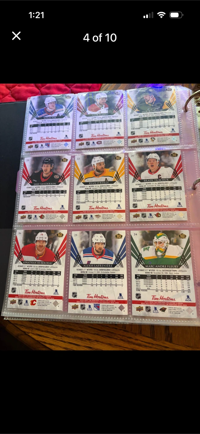 Tim Hortons 2023-2024 Upper Deck Hockey Card Collection - photo 3