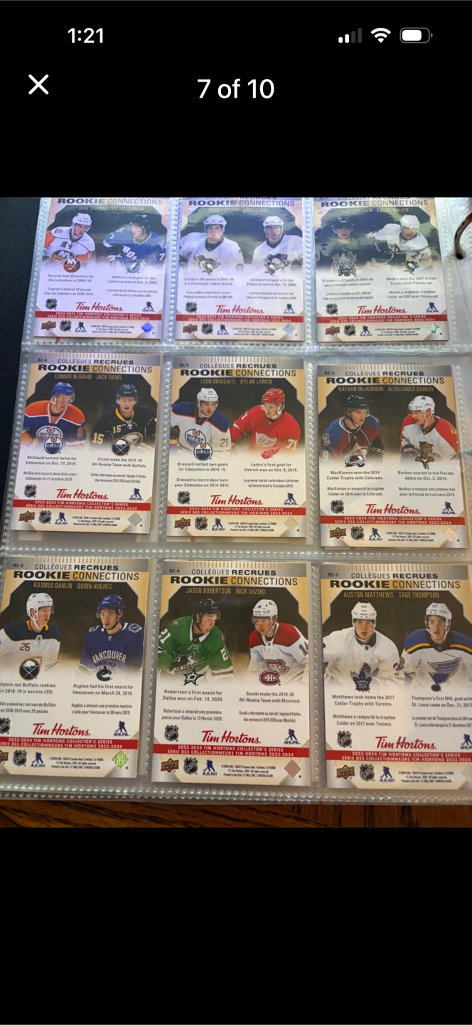 Tim Hortons 2023-2024 Upper Deck Hockey Card Collection - photo 5