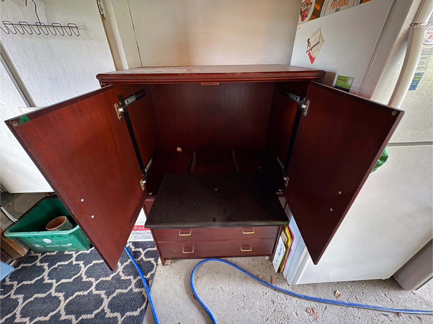 Wooden Armoire with Drawers - photo 2