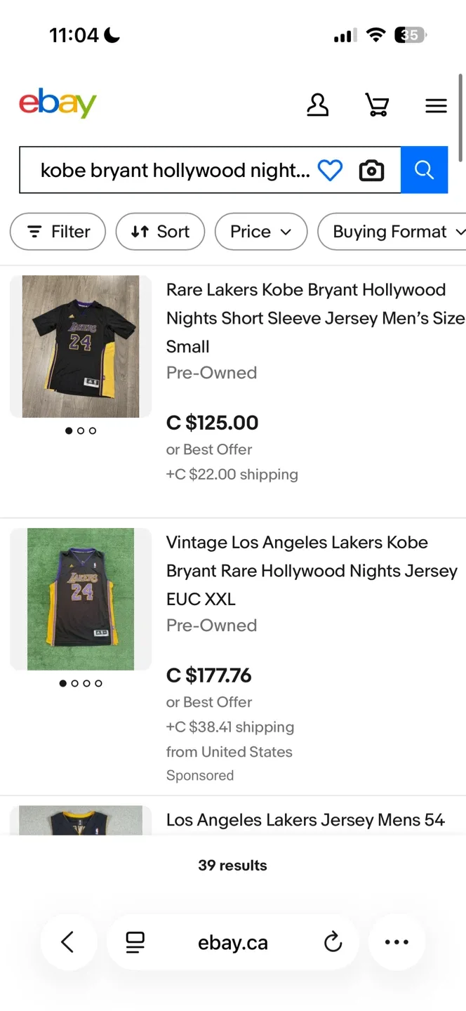 Adidas Kobe Bryant Lakers Hollywood Nights Jersey - photo 3