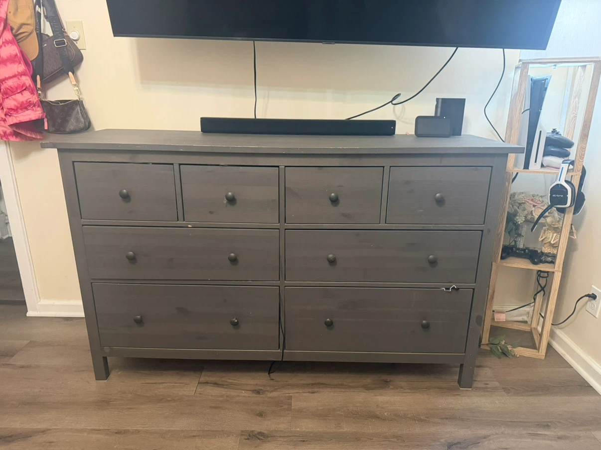 IKEA HEMNES 8-drawer dresser, black-brown