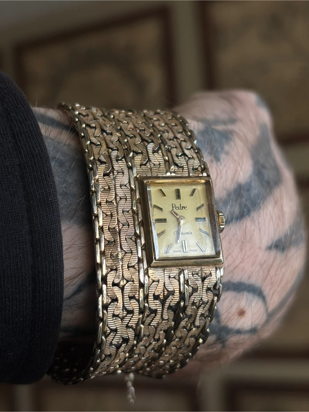 Vintage Watch gold filled 12k gf Swiss made pedre - photo 2