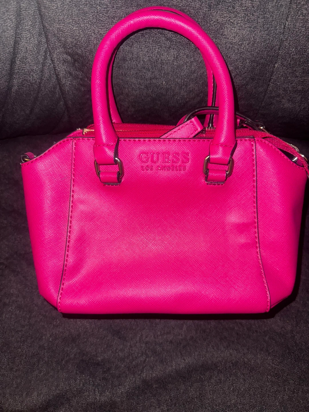 Guess Los Angeles Hot Pink Satchel Handbag