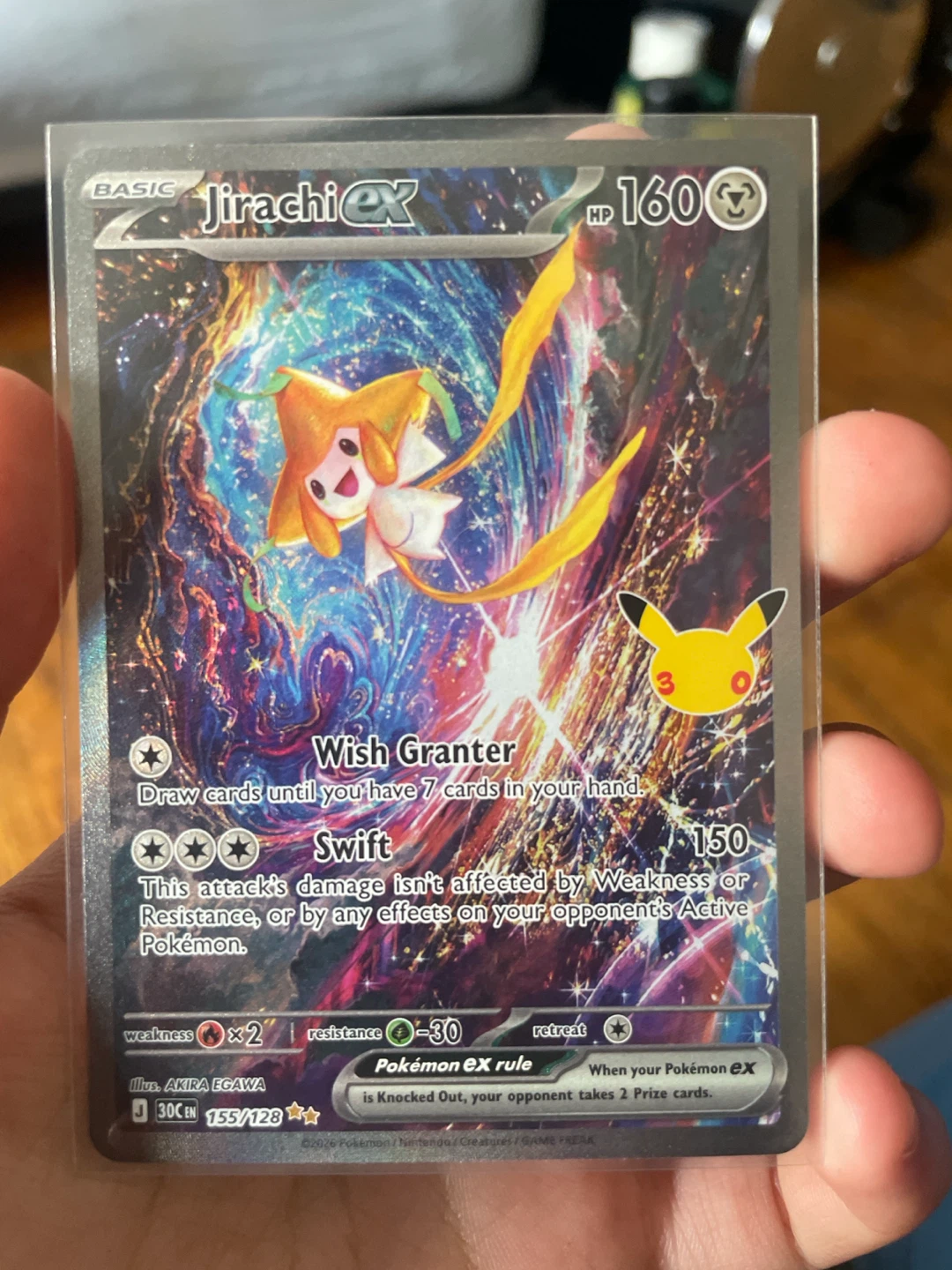 Jirachi EX 155/128 Pokemon Trading Card