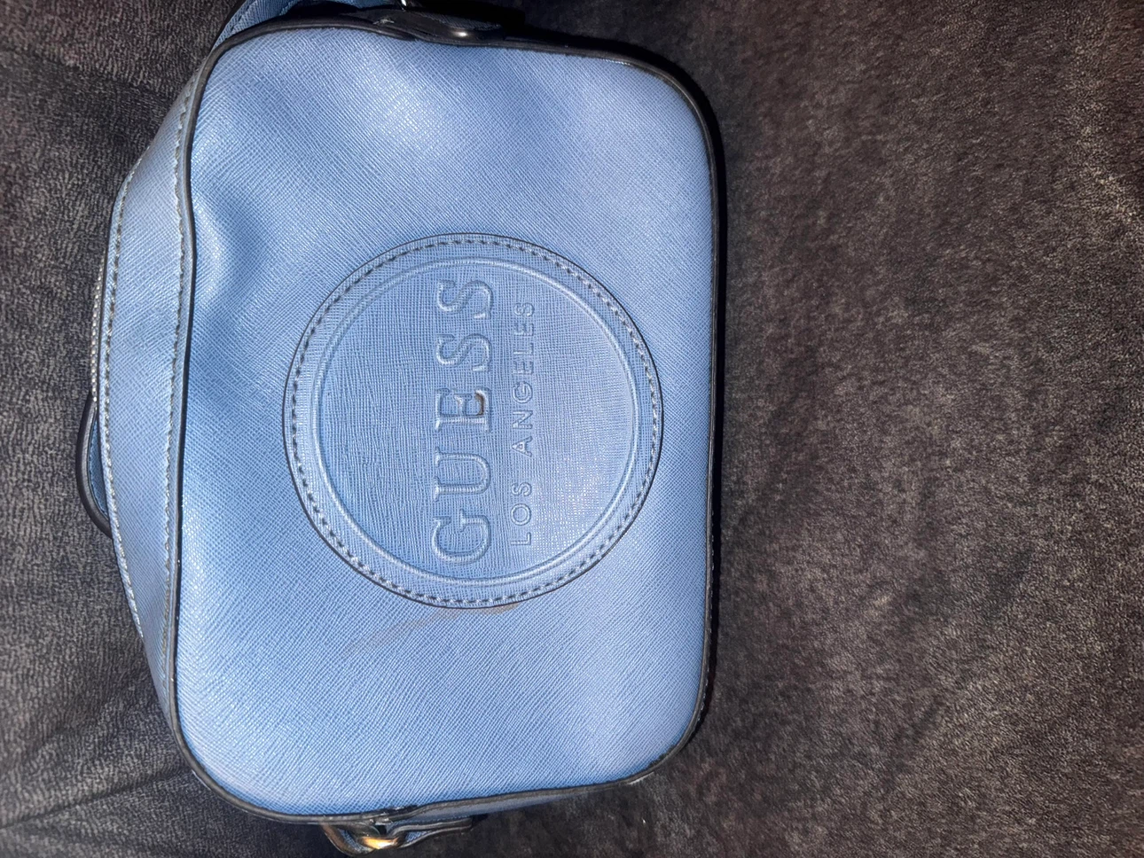 Light Blue Guess Los Angeles Crossbody Bag