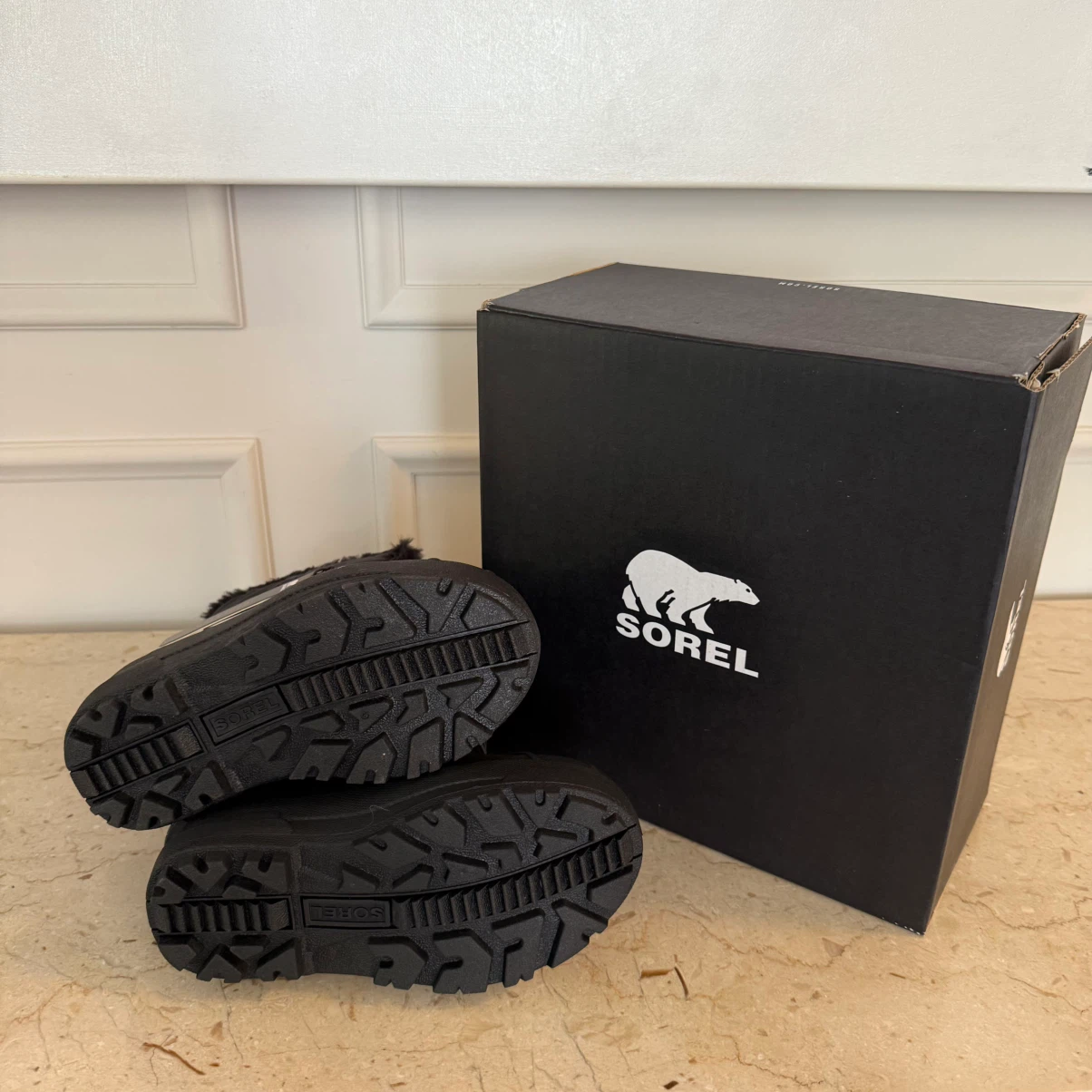 NEW SOREL Children's Snow Commander Boots Black Size 12 - photo 2