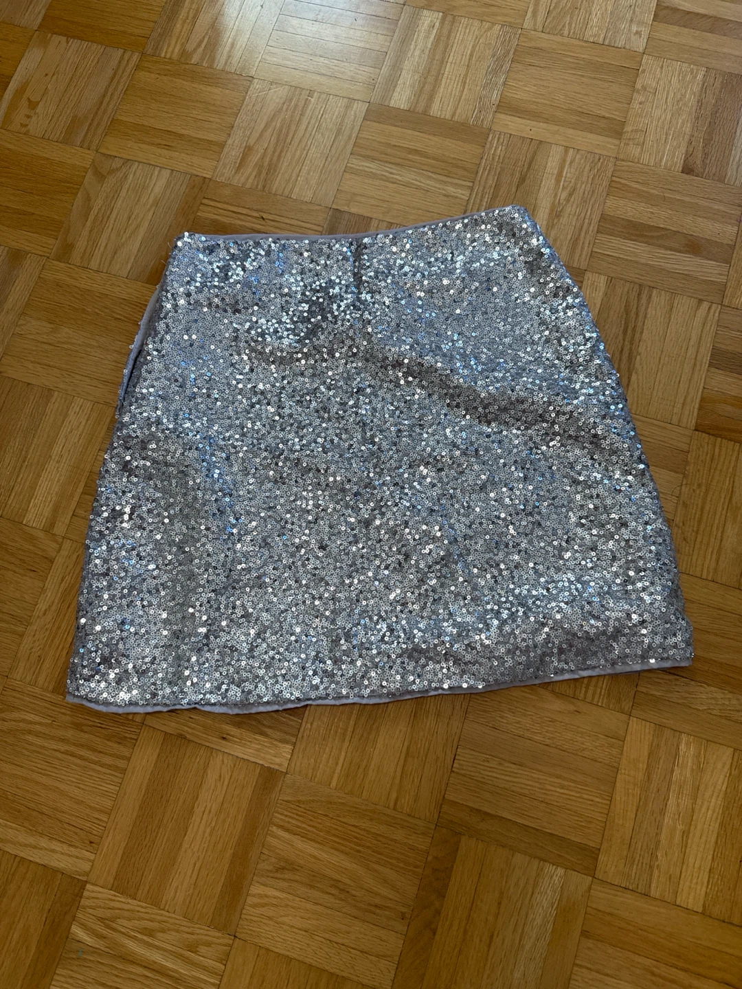 H&M Silver Sequin Skirt