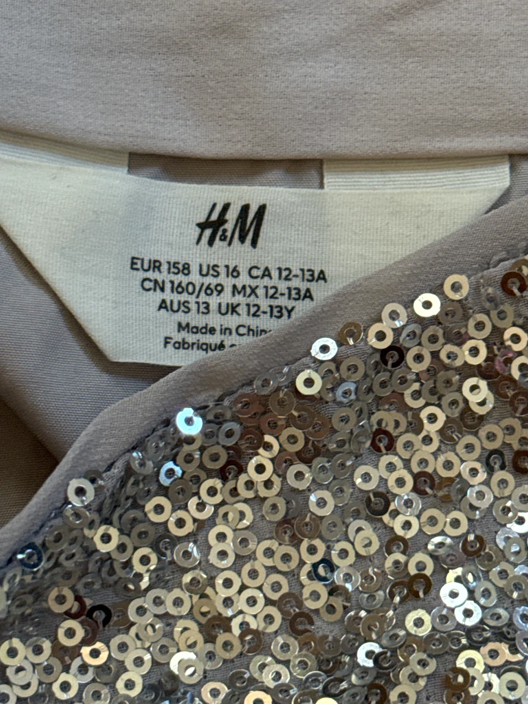 H&M Silver Sequin Skirt - photo 2