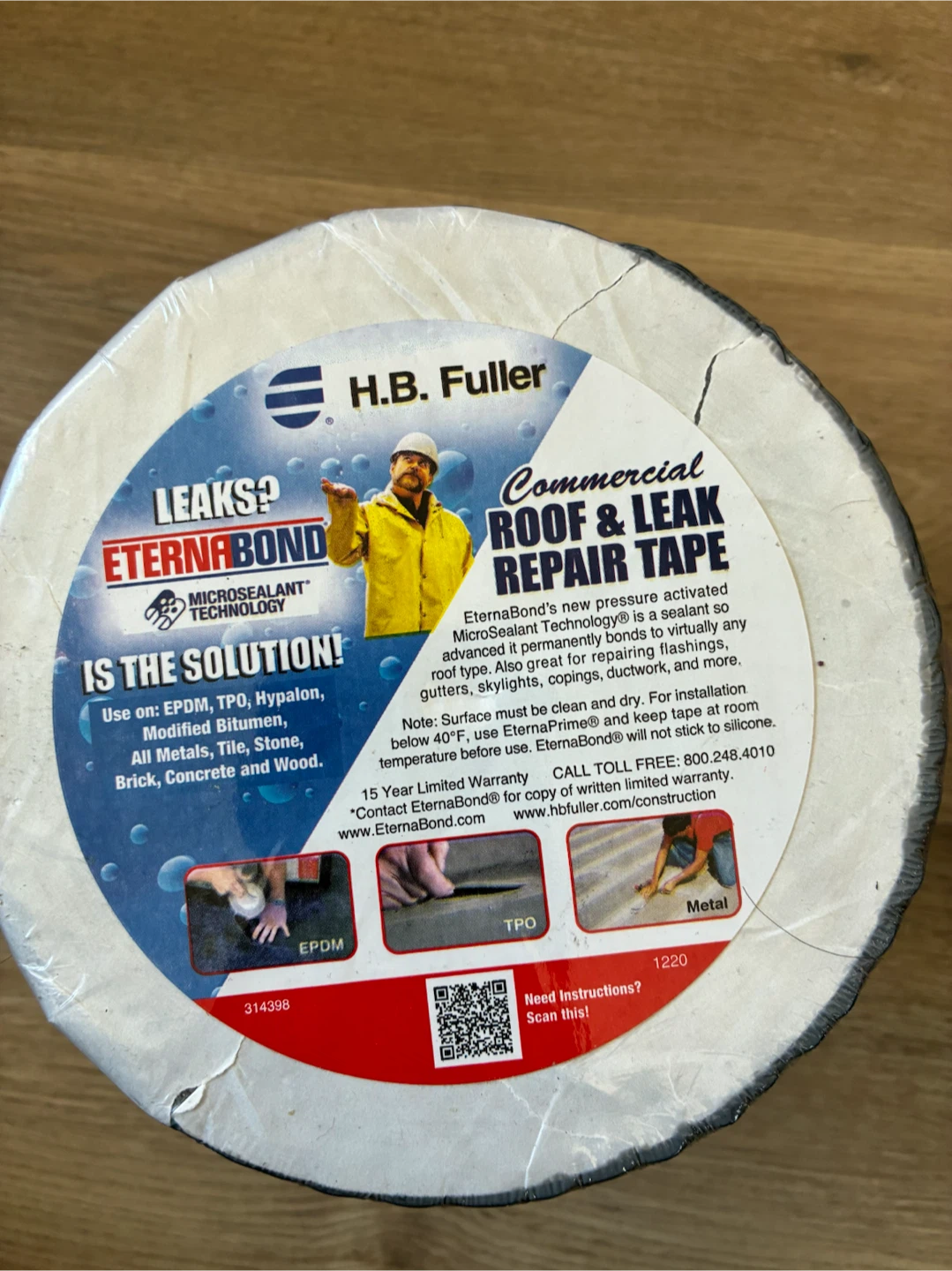 EternaBond RoofSeal Repair Tape Black