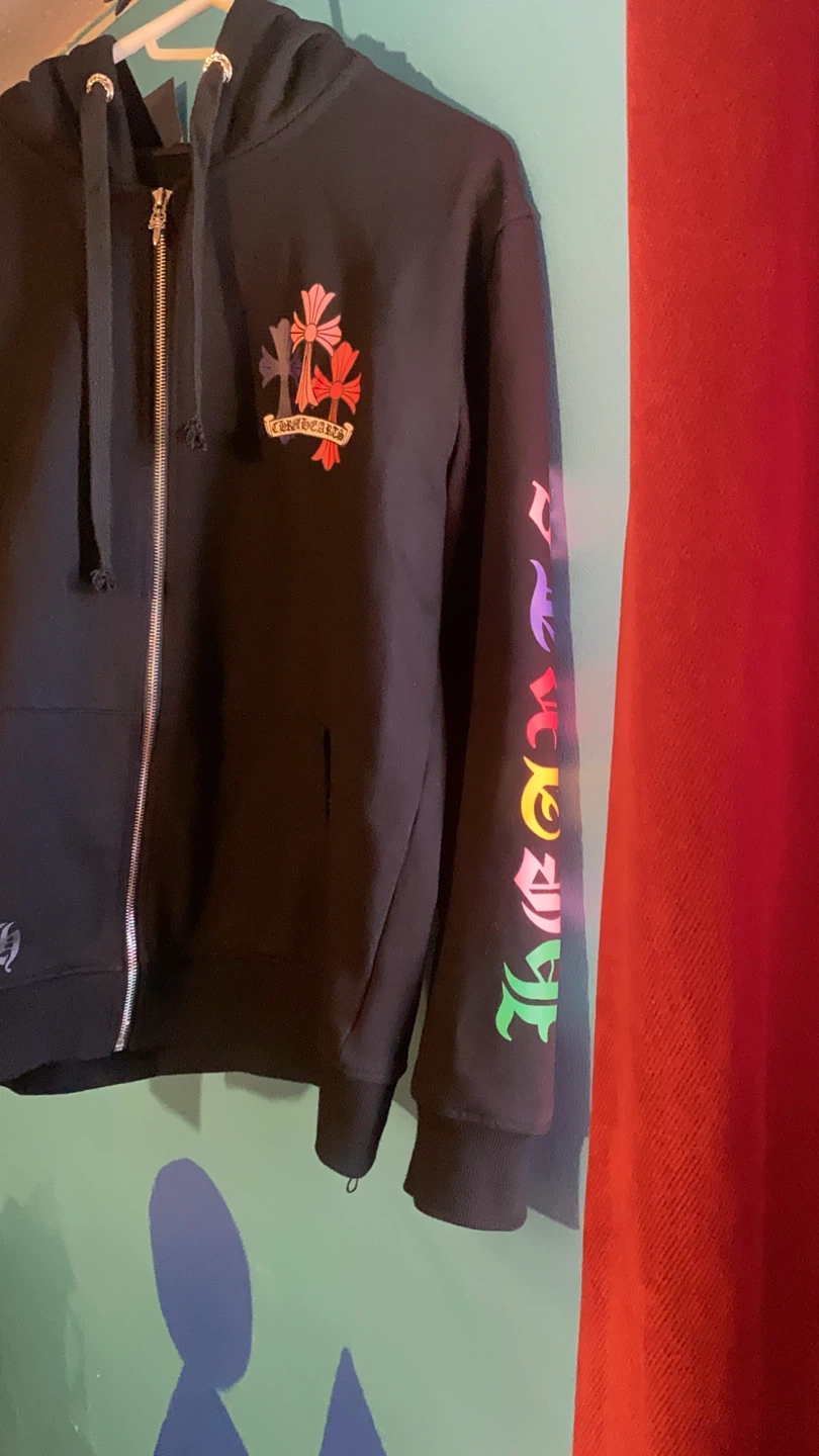 Chrome Hearts Multi-Colour Cross Zip-Up Hoodie - photo 3