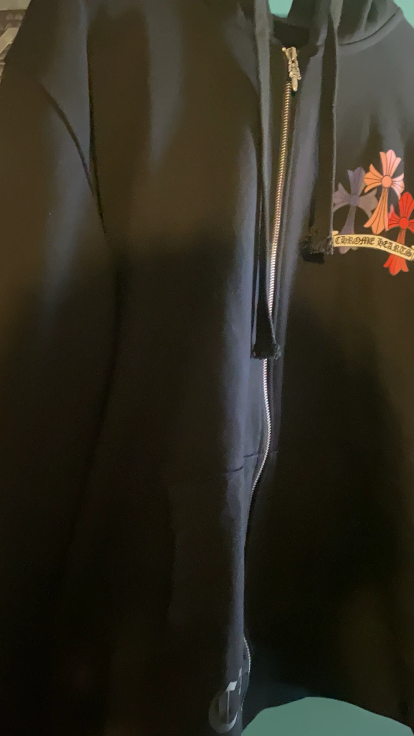 Chrome Hearts Multi-Colour Cross Zip-Up Hoodie - photo 4