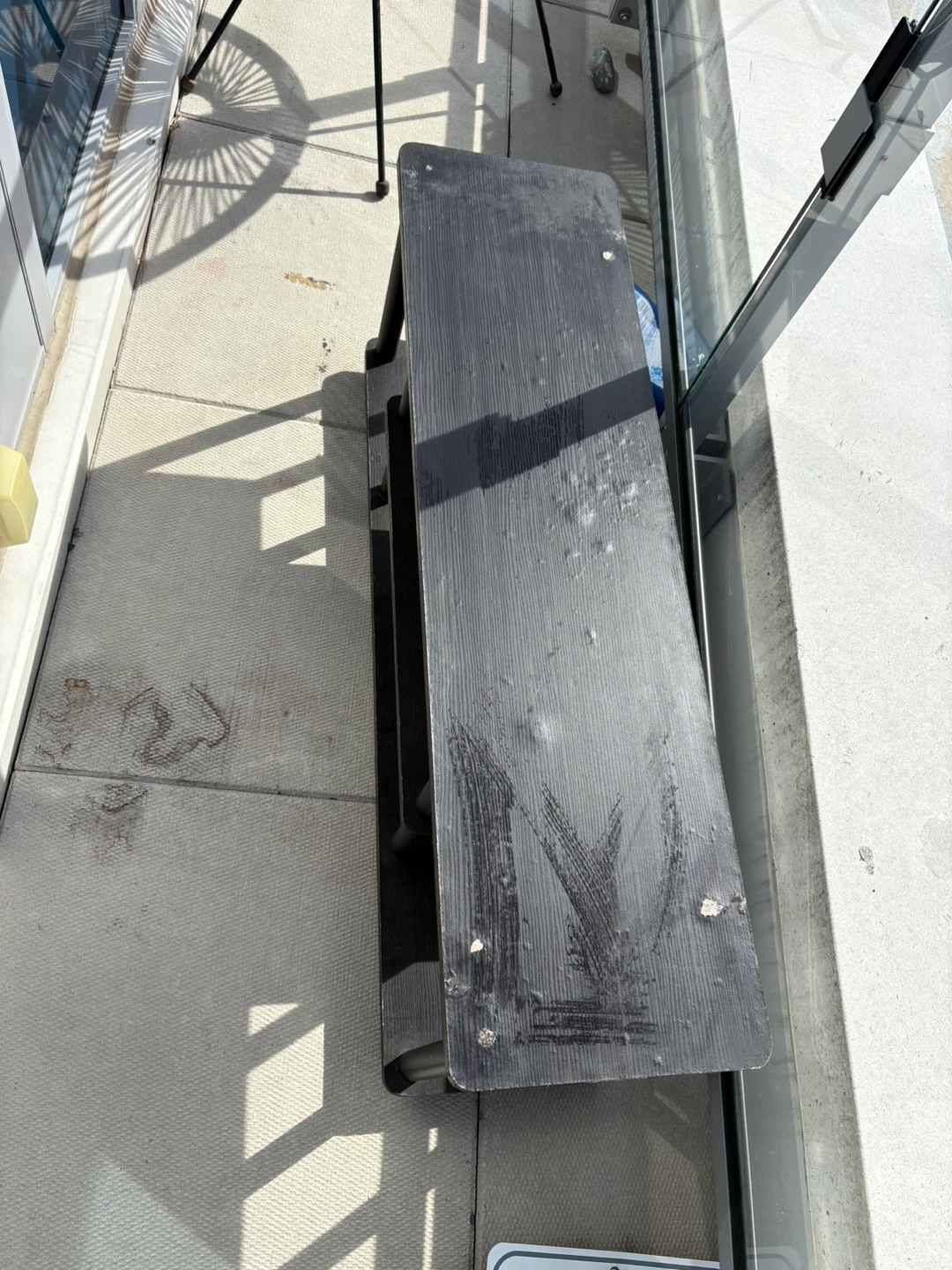 Black 3-Tier Outdoor / Indoor TV Stand & Storage Console Table - photo 4