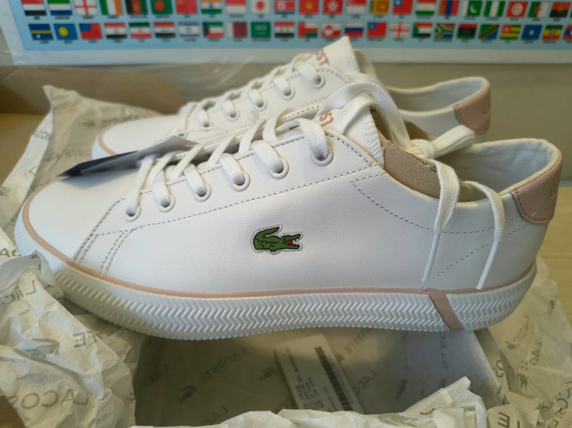 Lacoste Gripshot BL 21 Sneakers - White/Light Pink - US 8 - photo 4