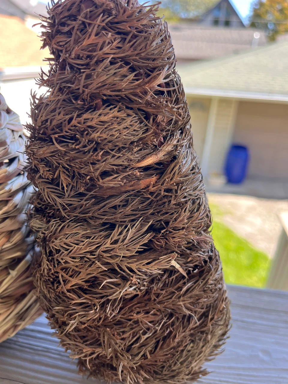 Set of 3 Woven Natural Grass Birdhouses - photo 3