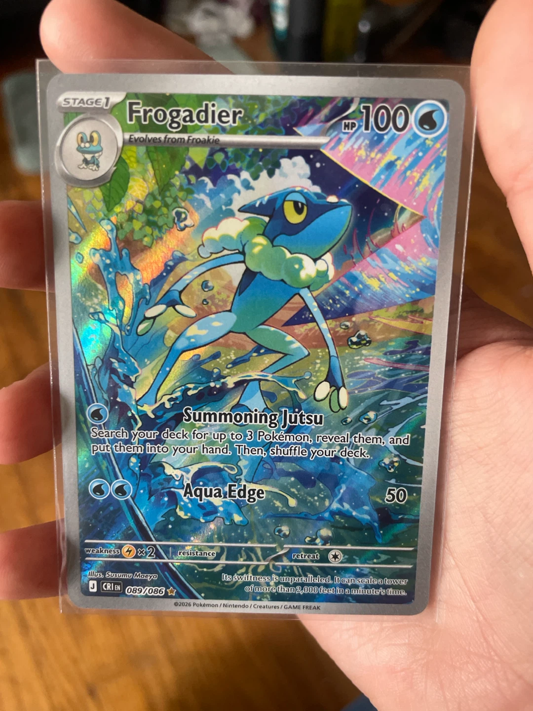 Frogadier 089/086 Pokemon Trading Card