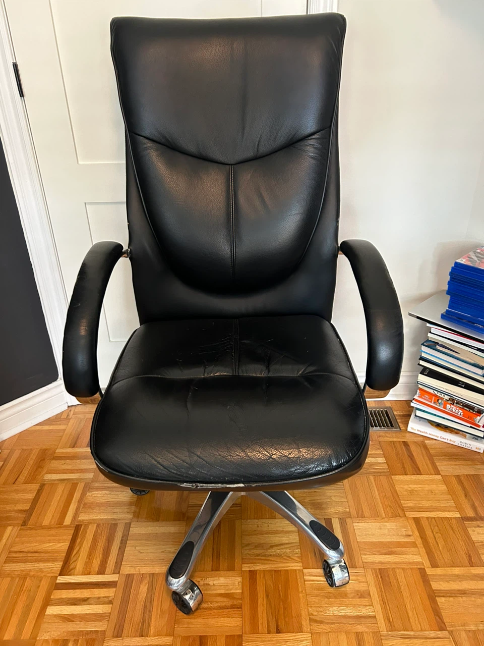 Black Leather Office Chair