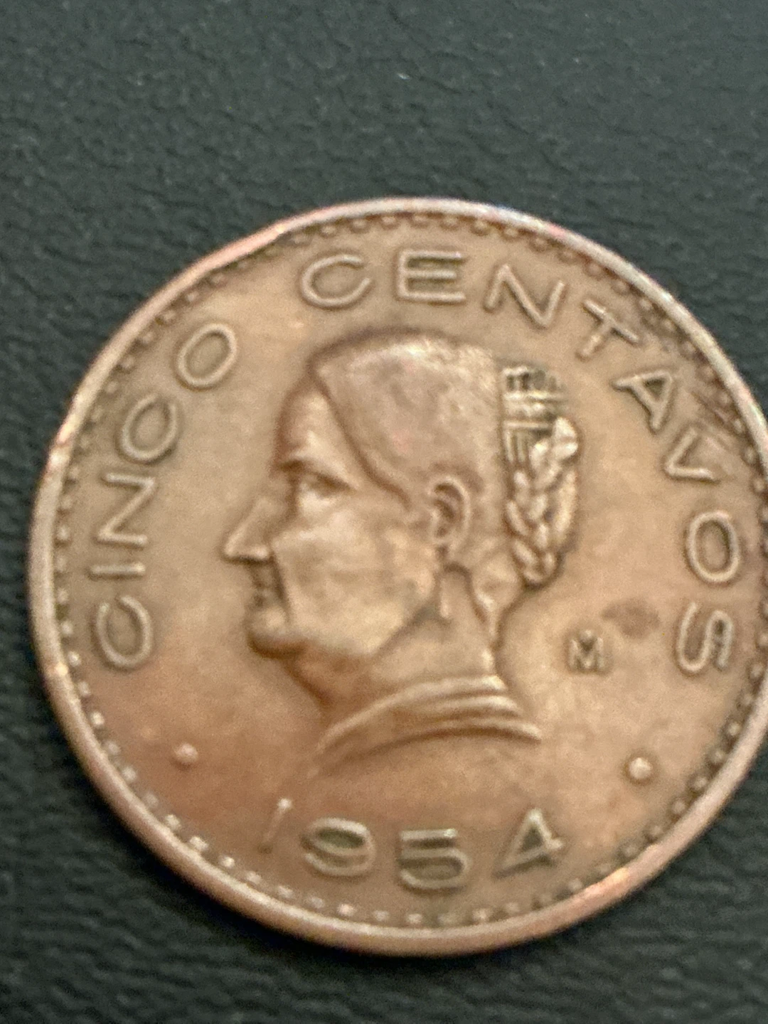 1954 Mexican 5 Centavos Coin - photo 2