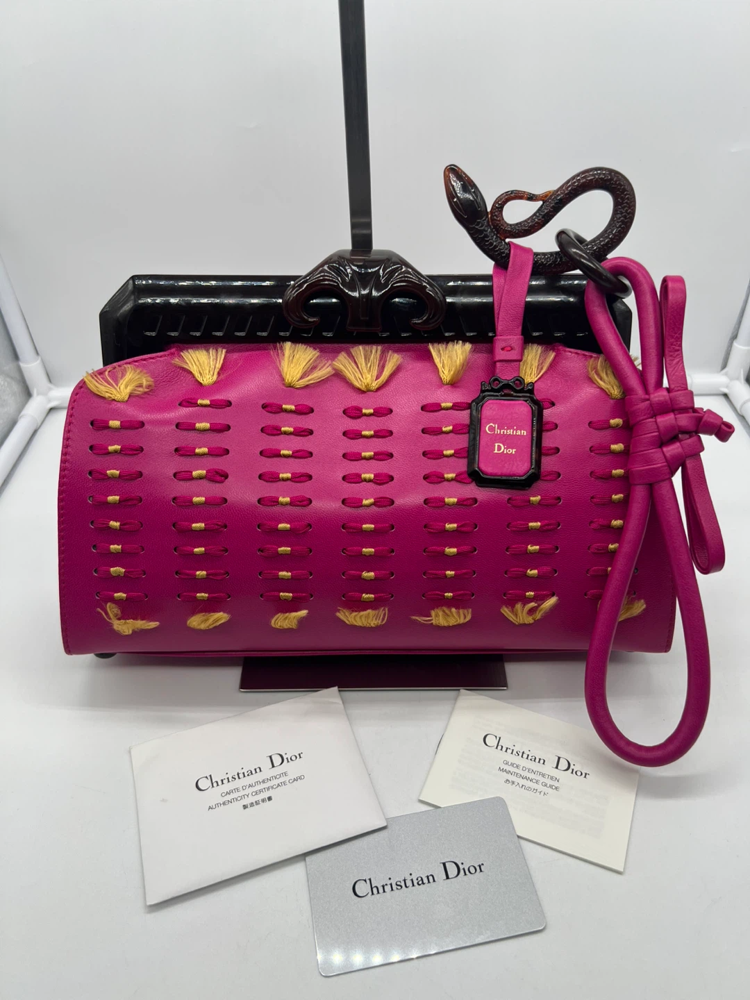Christian Dior John Galliano 2007 Rare Samurai Clutch - photo 2