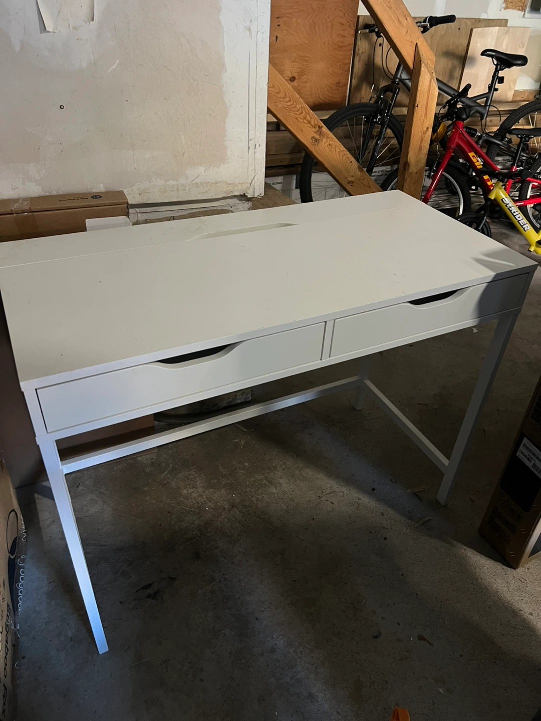 White IKEA ALEX Desk - photo 4