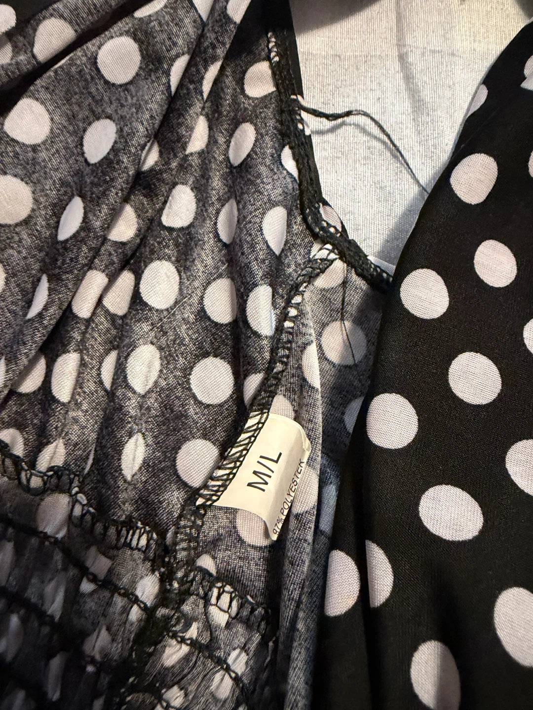 Black and White Polka Dot Jumpsuit - photo 2