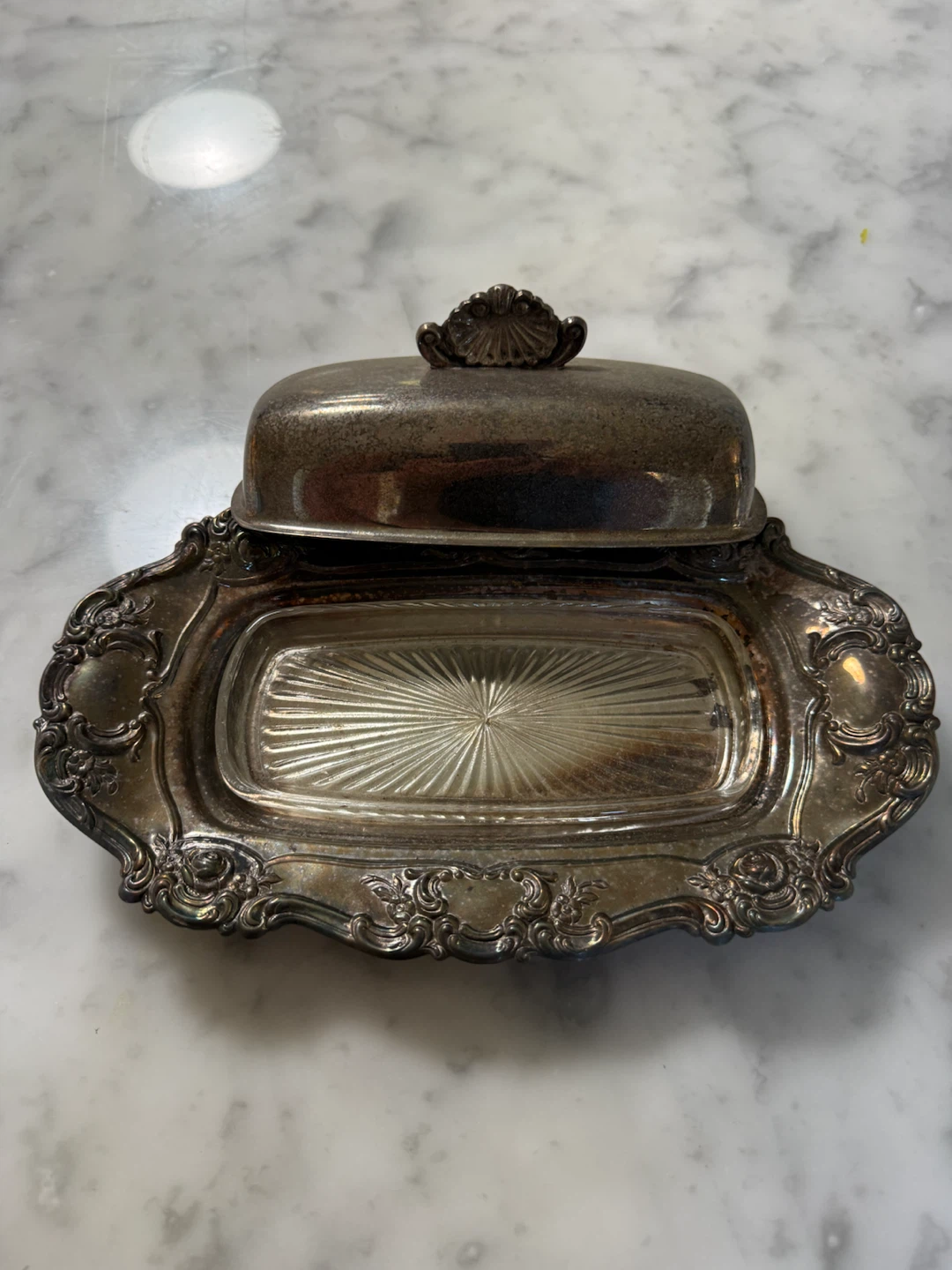Wm Rogers Silver Plated Butter Dish - photo 2