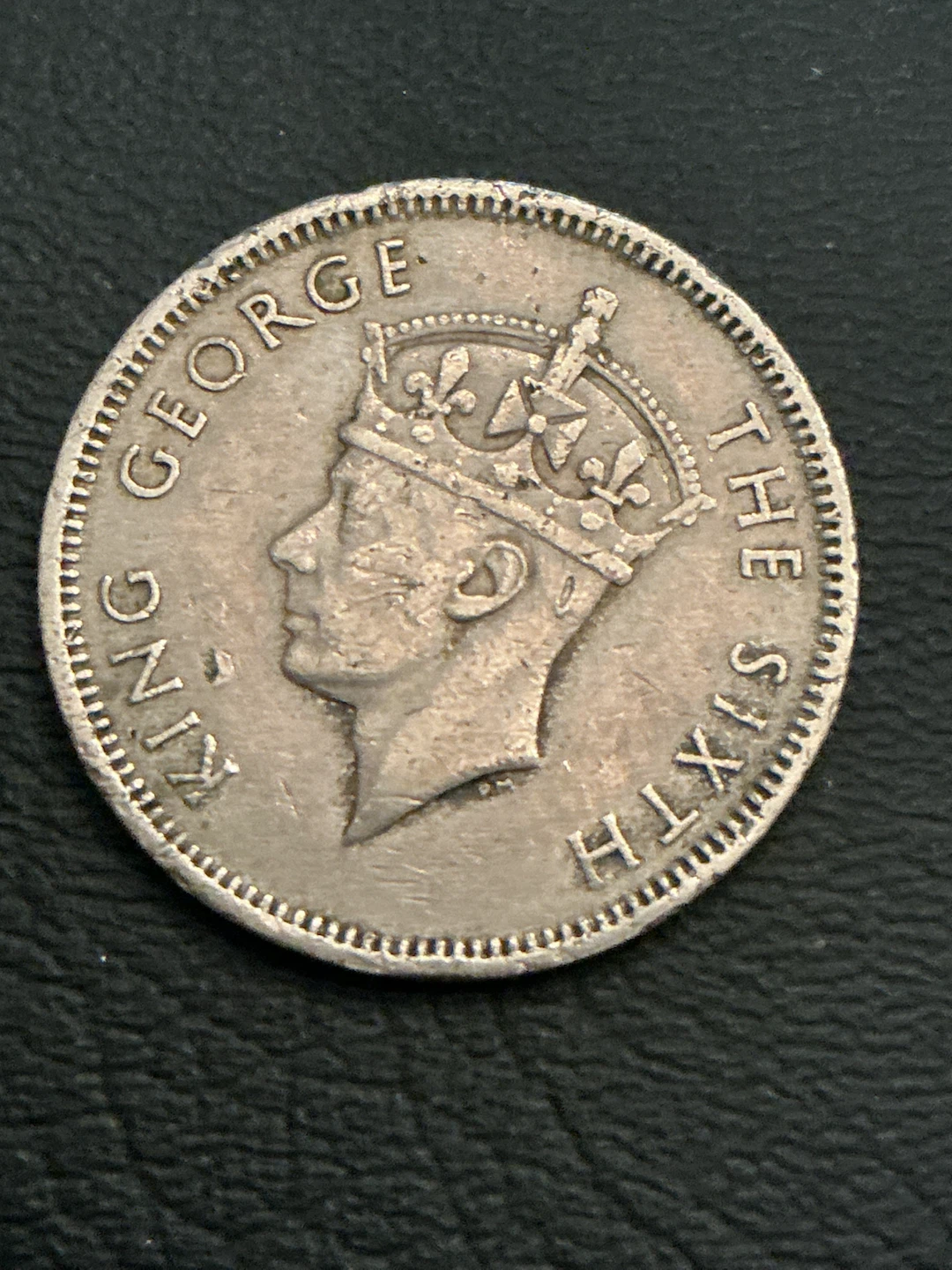 1951 Hong Kong 50 Cents Coin - photo 2