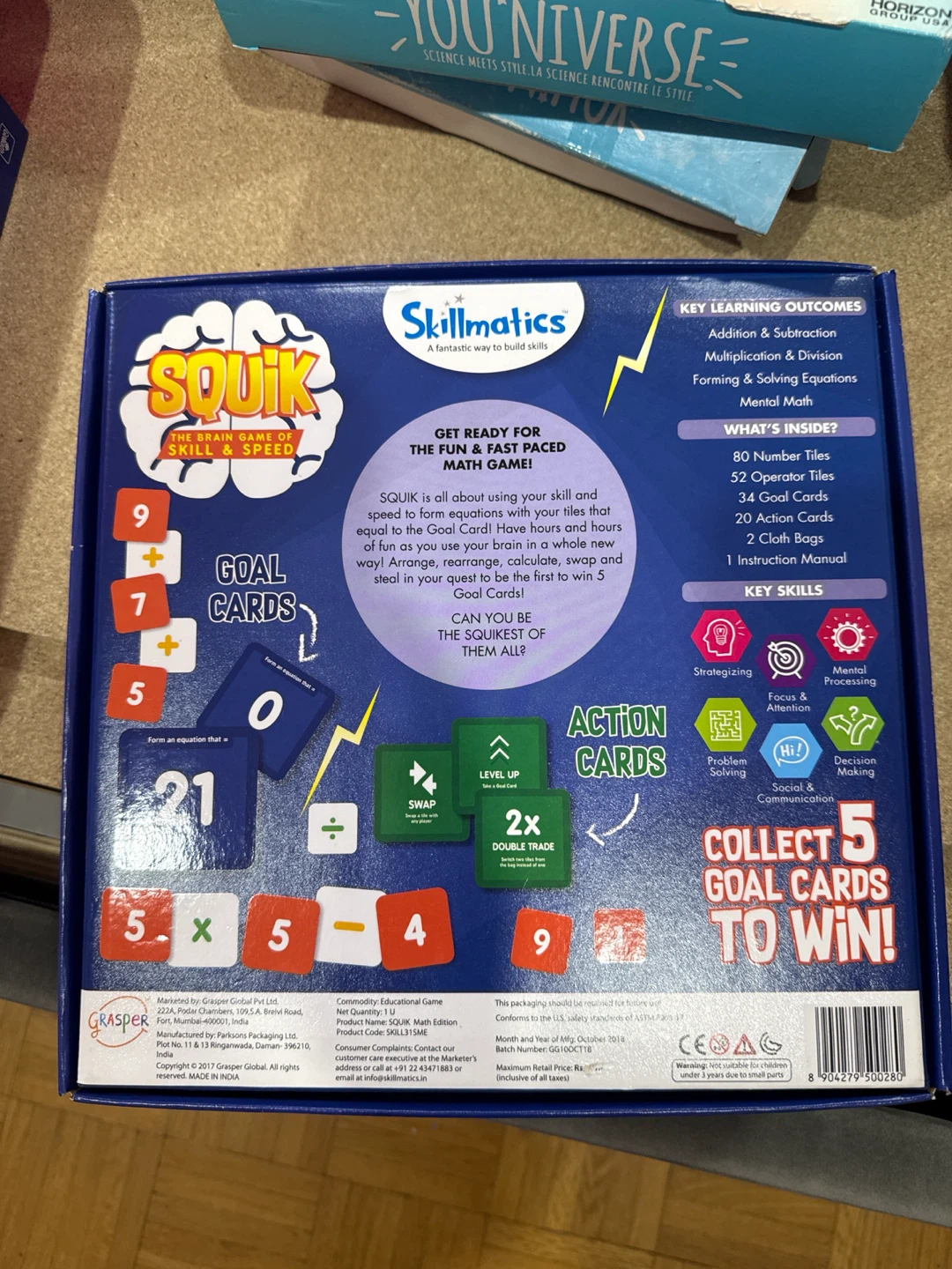 Skillmatics SQUIK Math Edition Board Game - photo 2