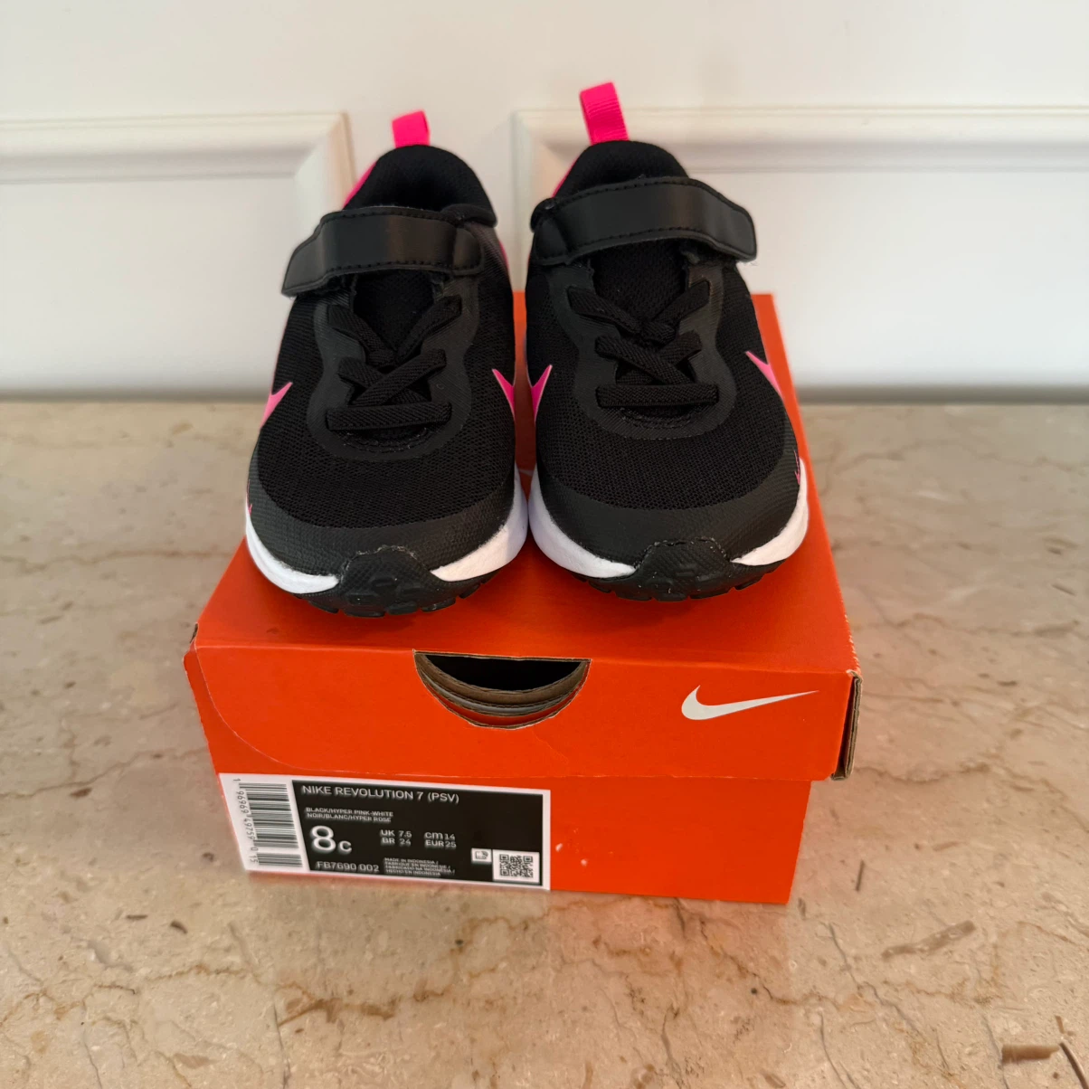 NEW Nike Revolution 7 PSV Shoes Black/Pink - photo 3