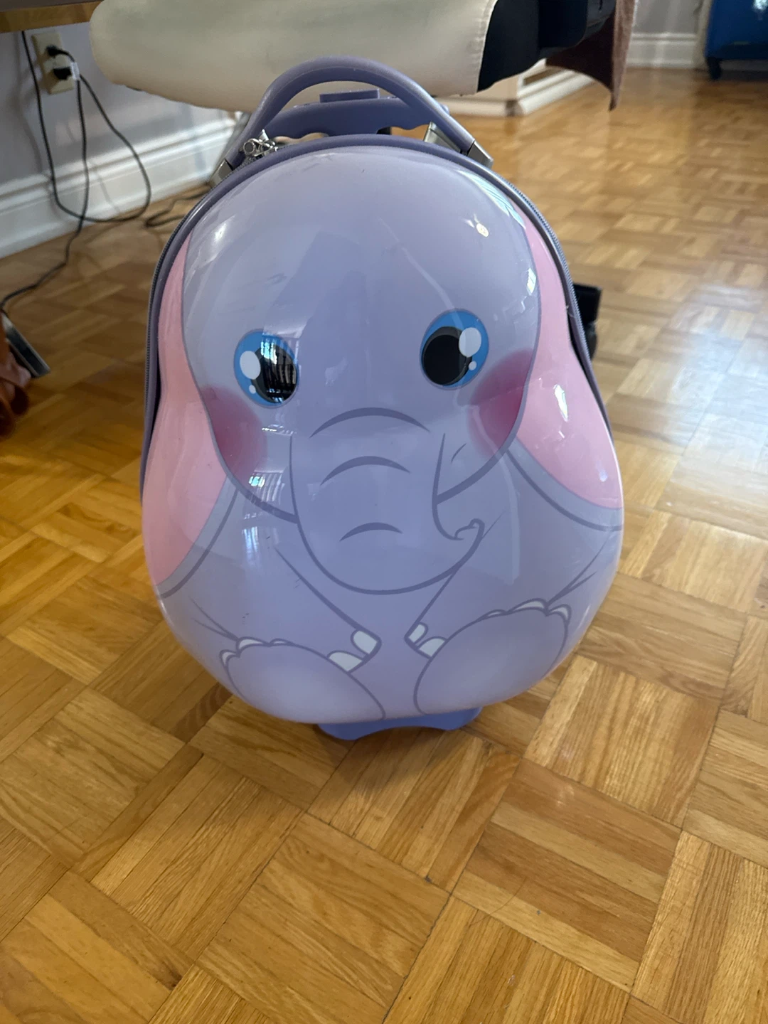 Kids Elephant Rolling Suitcase