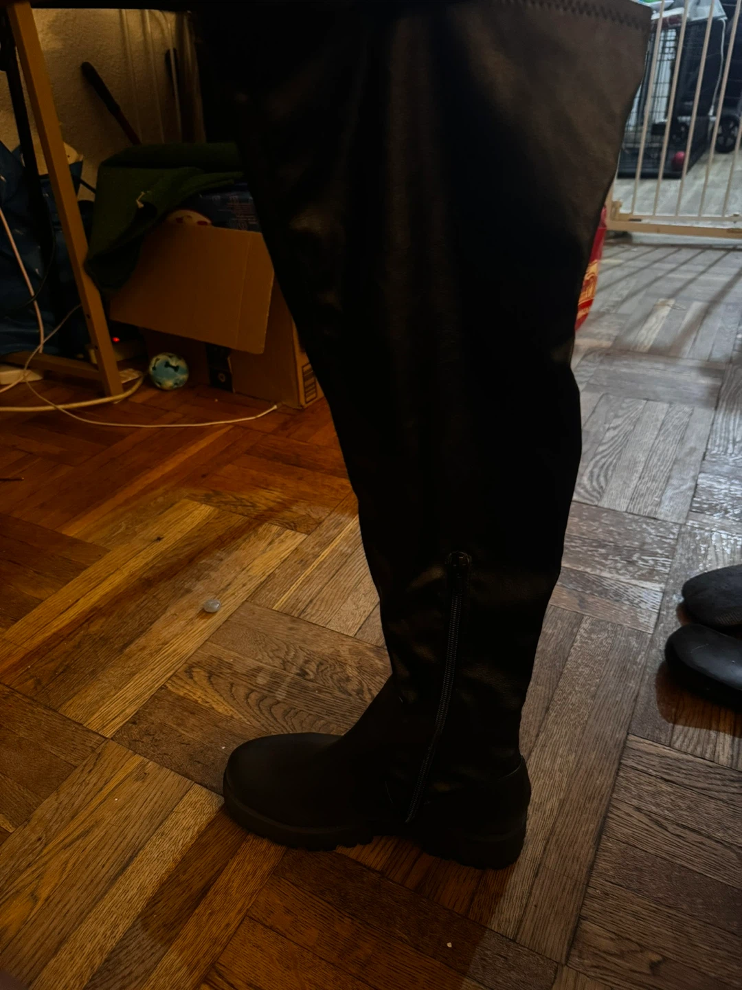 Black Over-the-Knee Boots Size 8