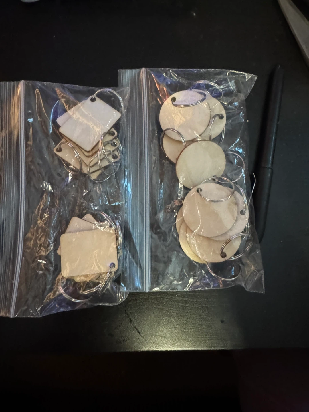Unfinished Wooden Keychain Blanks - photo 3