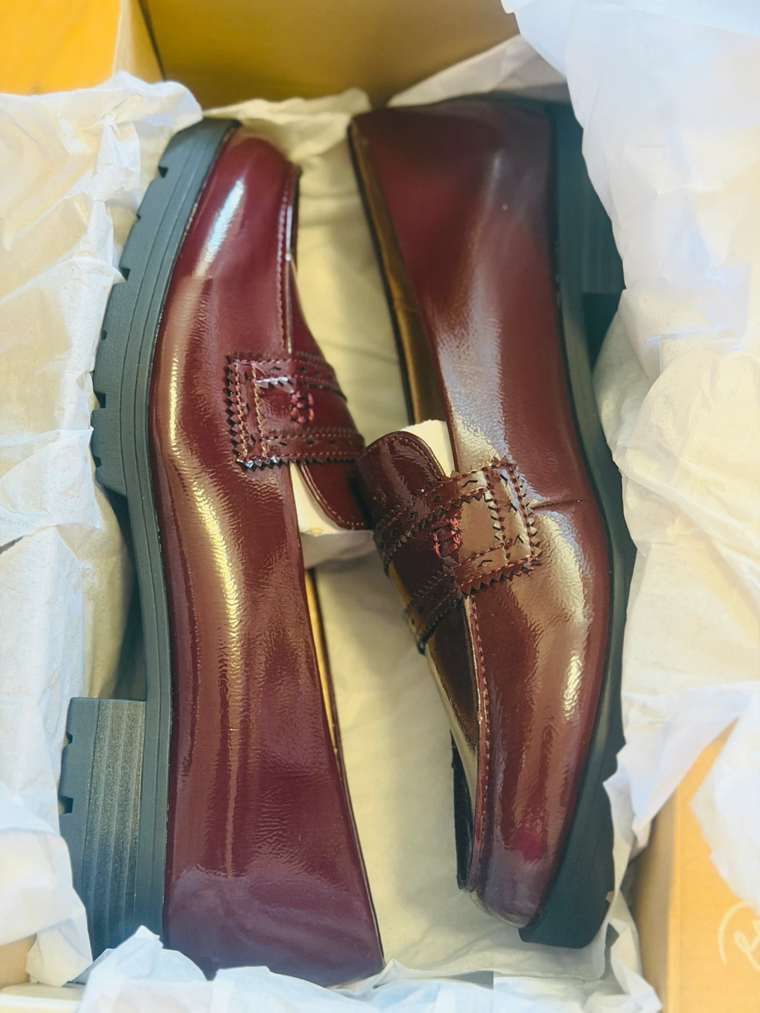 LifeStride Burgundy Patent Loafers