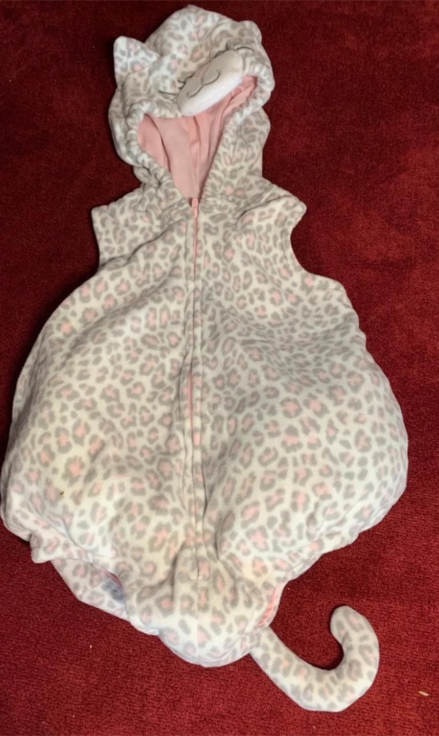 Leopard Print Cat Hooded costume