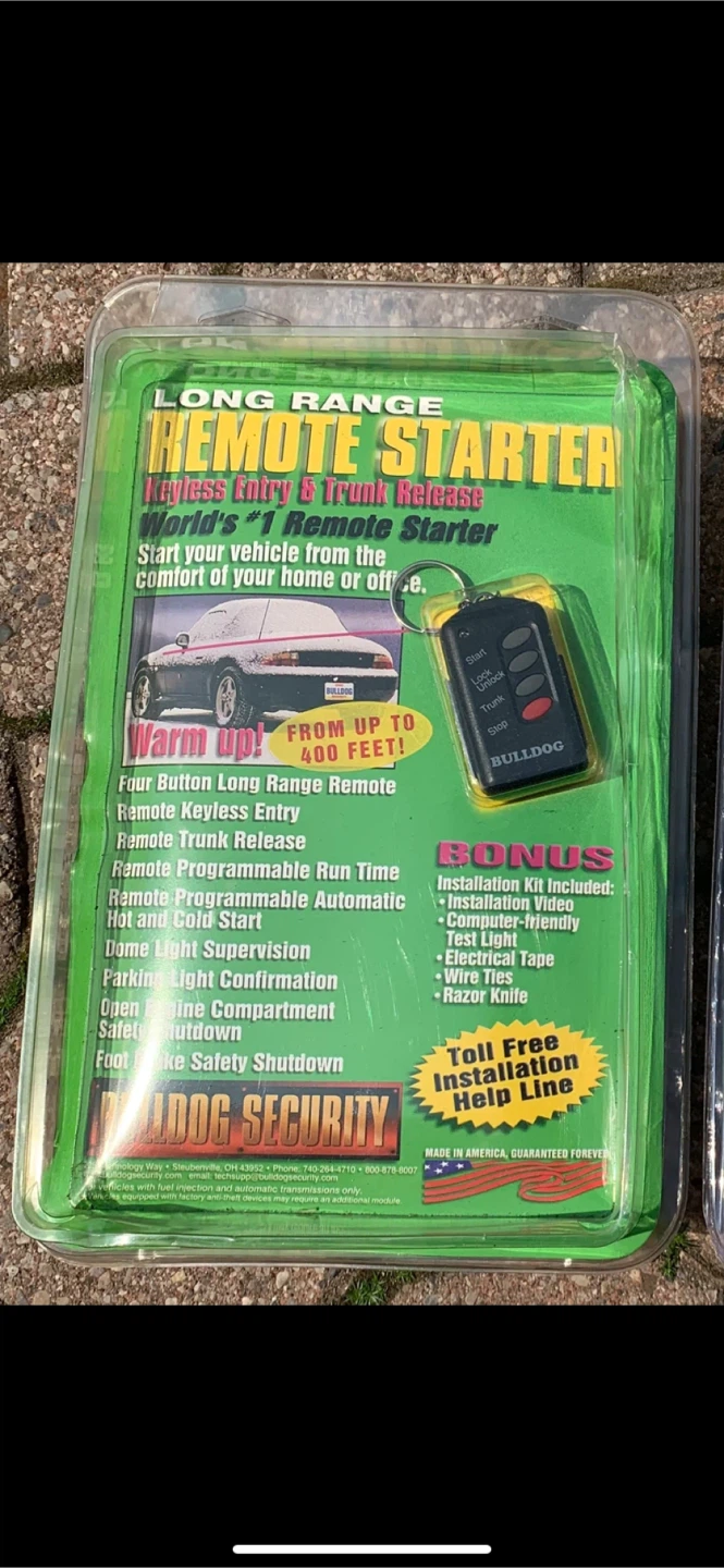 Bulldog security long range remote start & keyless entry kit!