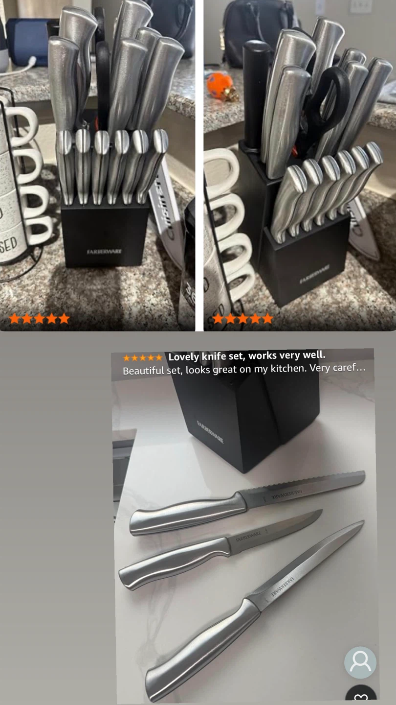 15-Piece Kitchen Knife Block Set - photo 3