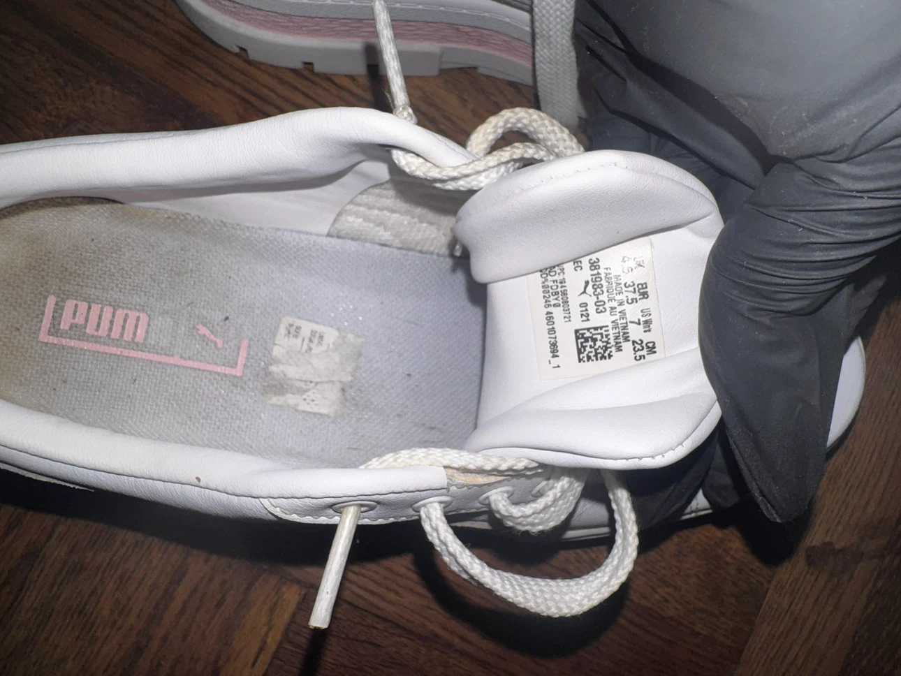 Puma Platform White Sneakers Size 7 - photo 4
