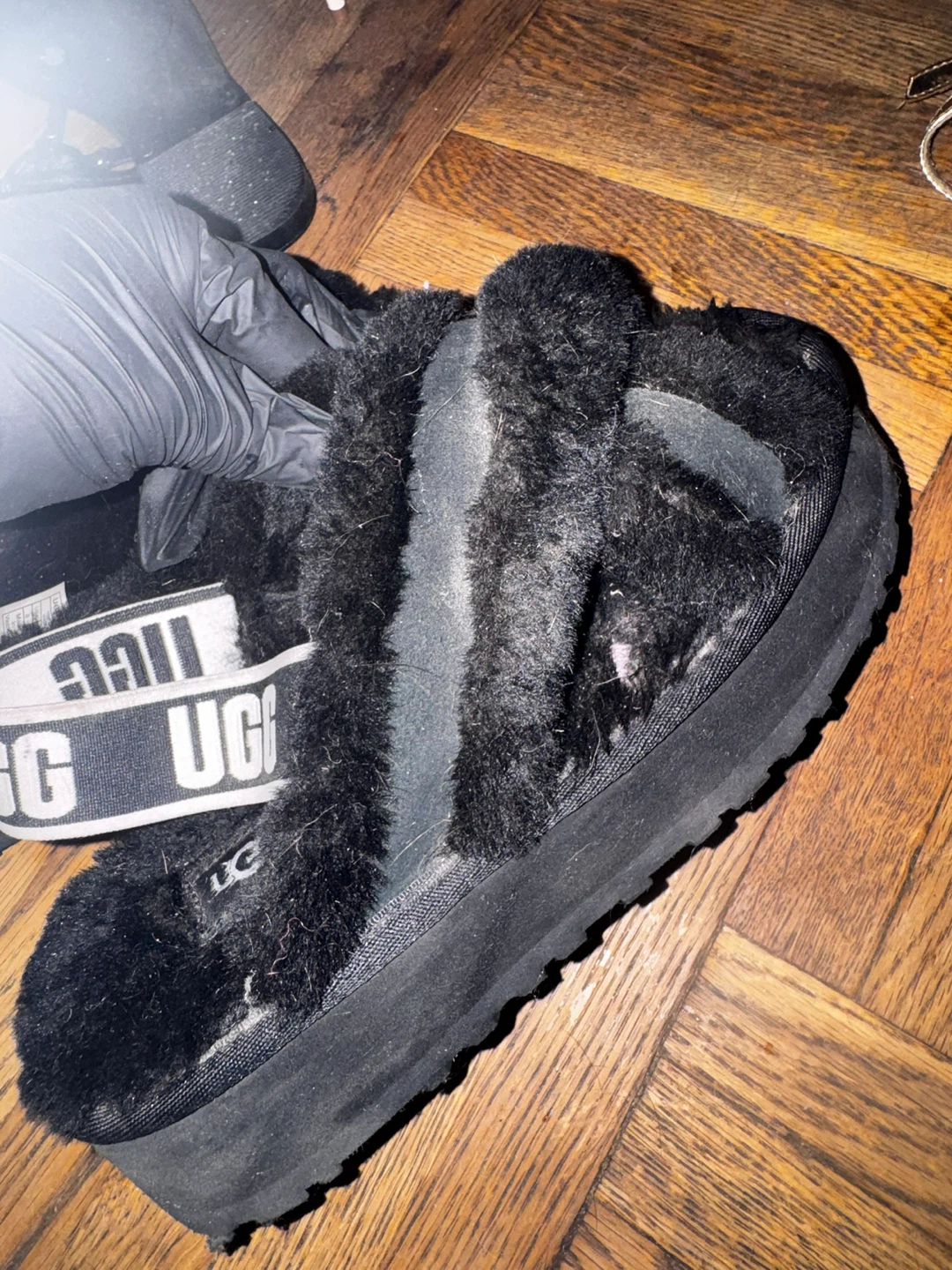 UGG Fluff Yeah Slide Sandals Black - photo 2
