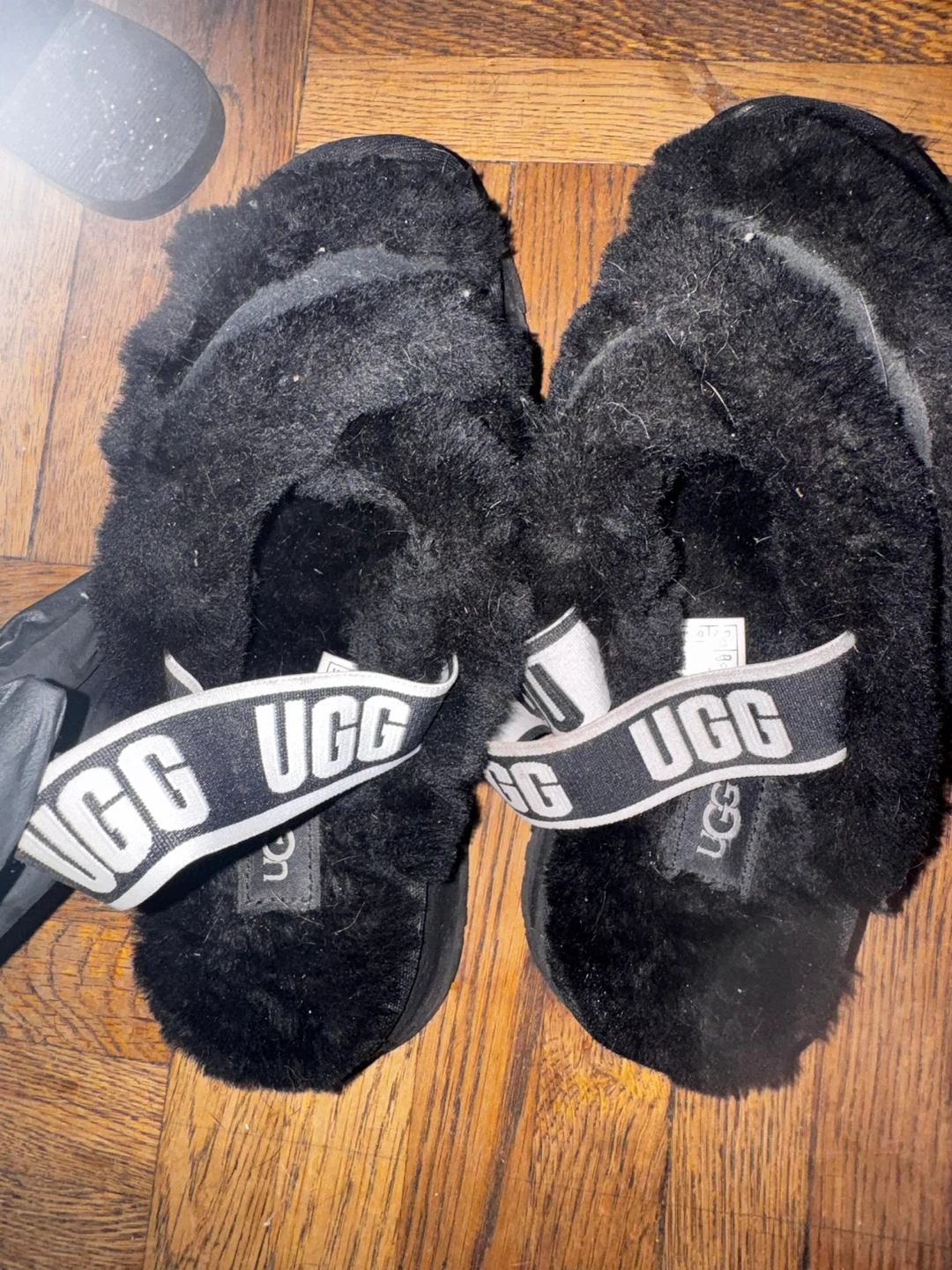 UGG Fluff Yeah Slide Sandals Black - photo 4