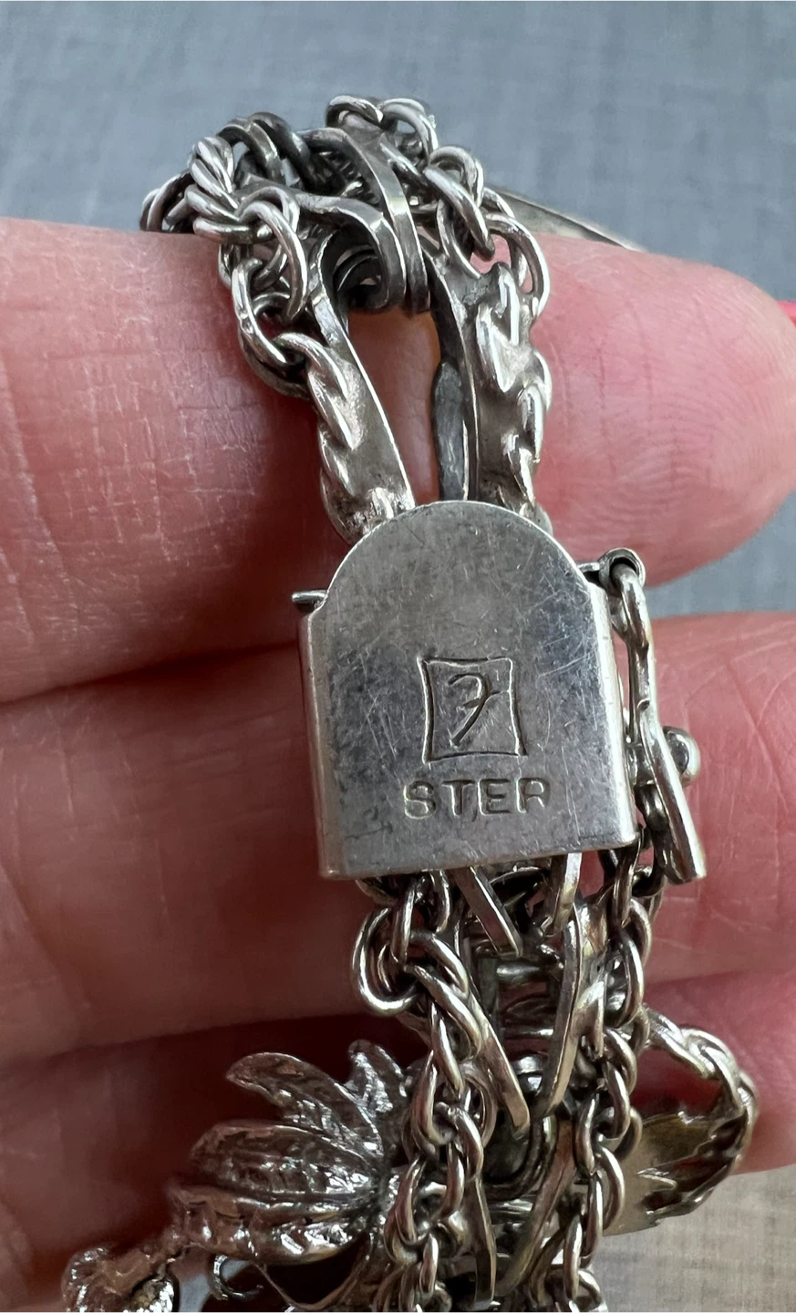 Vintage Sterling Charm Bracelet - photo 3