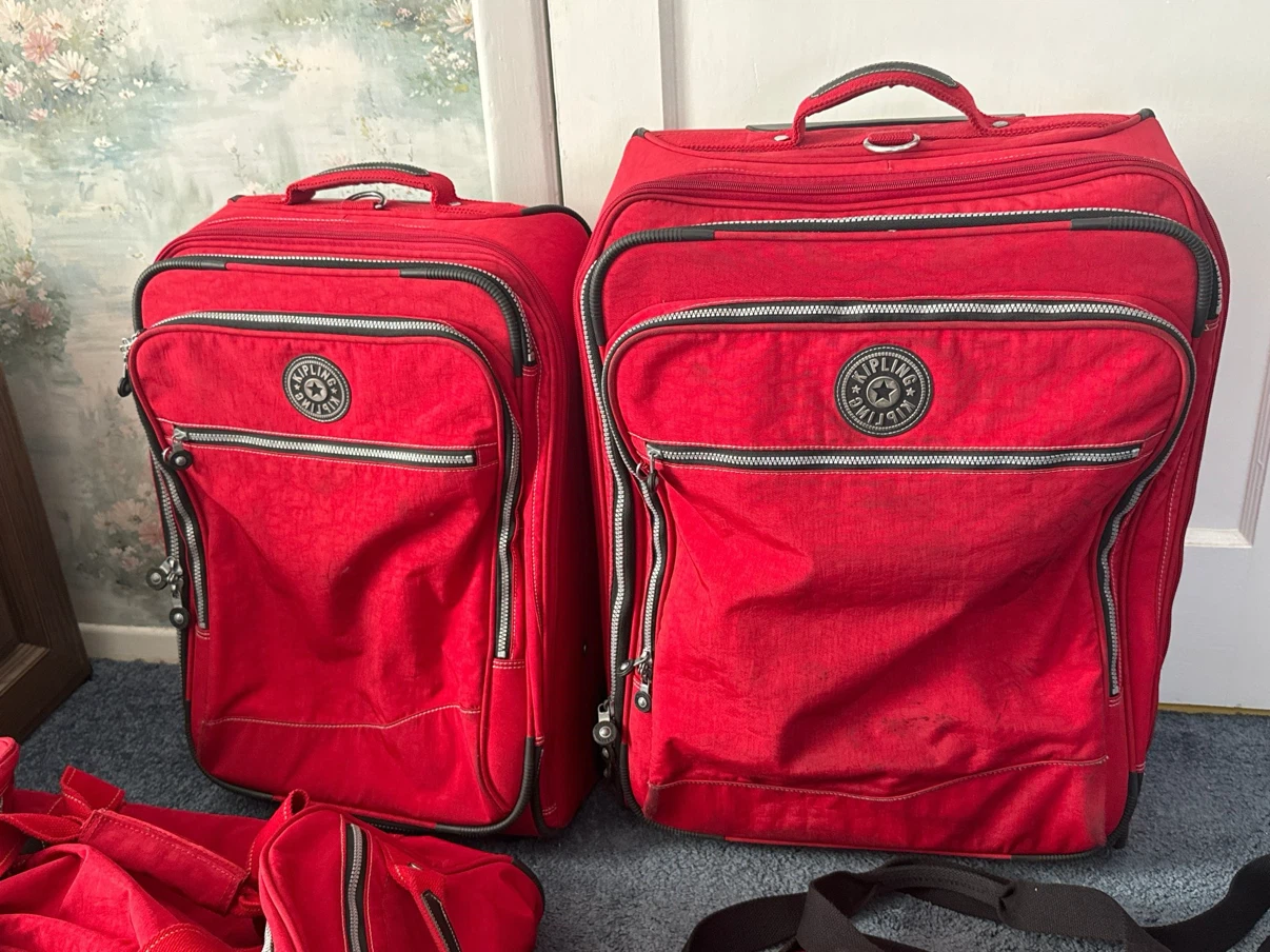 Kipling Red Rolling Luggage Set - photo 2