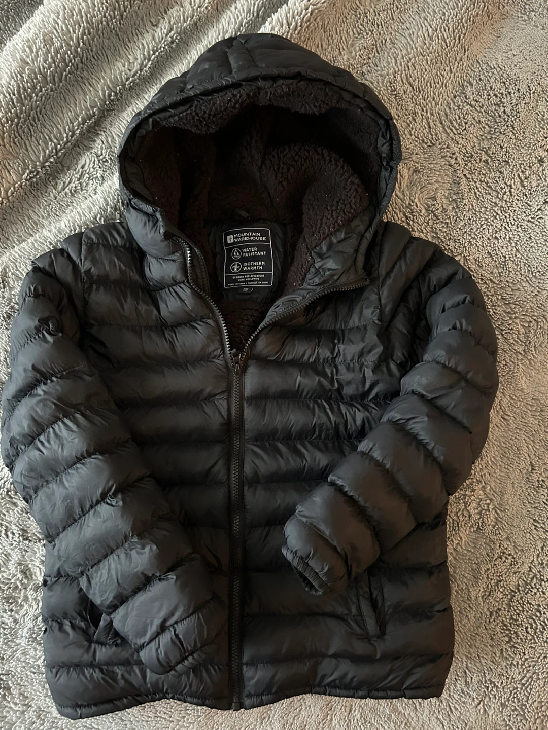 Mountain Warehouse Kids Hooded Jacket - Black