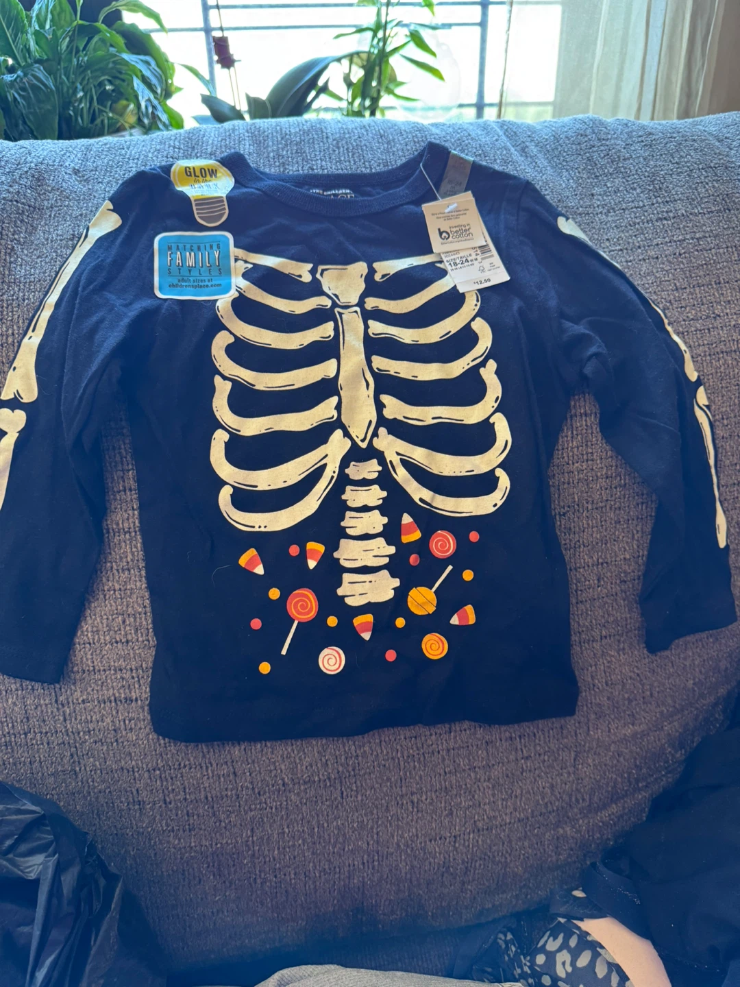 The Children's Place Glow-in-the-Dark Skeleton Shirt - photo 2